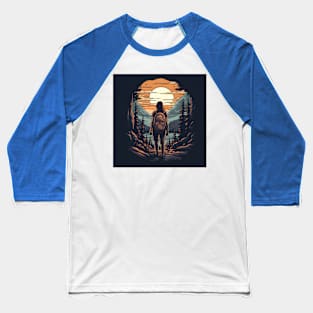 Backpacking Hiking Wanderlust Baseball T-Shirt